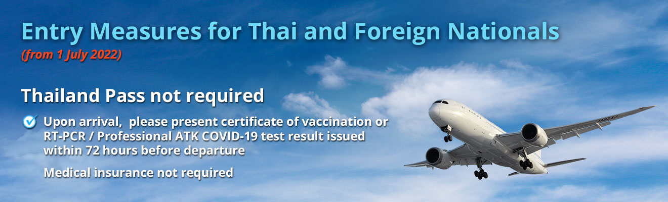 Thailand Passregistration eased for international arrivals from 1 June 2022